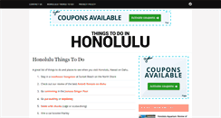 Desktop Screenshot of honoluluthingstodo.com