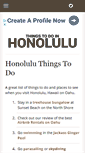 Mobile Screenshot of honoluluthingstodo.com