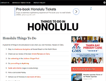Tablet Screenshot of honoluluthingstodo.com